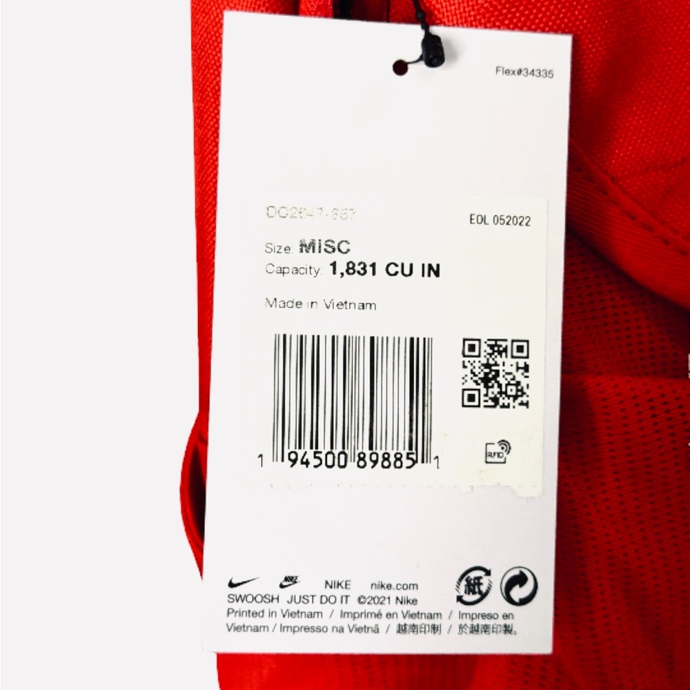 Nike Academy Team 30L Unisex Backpack Soccer Ball Bag DC2647-657 - Picture 6 of 7